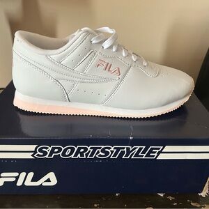 Fila pink and White sneakers
